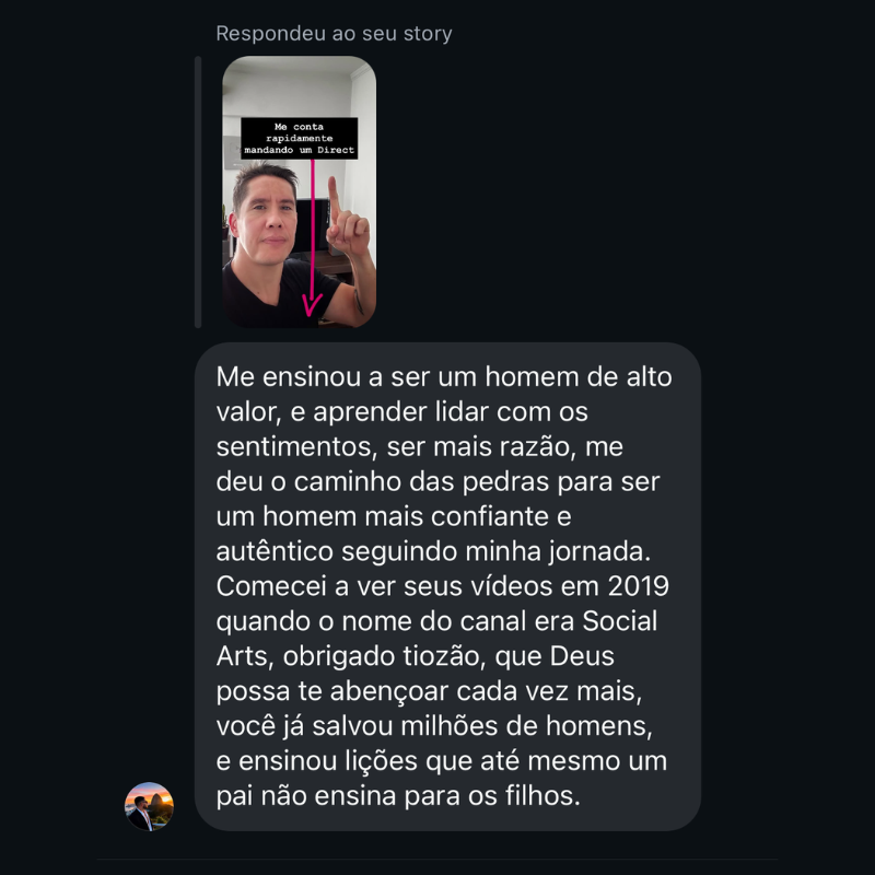 Depoimento real de aluno 5 do Método SAGAZ